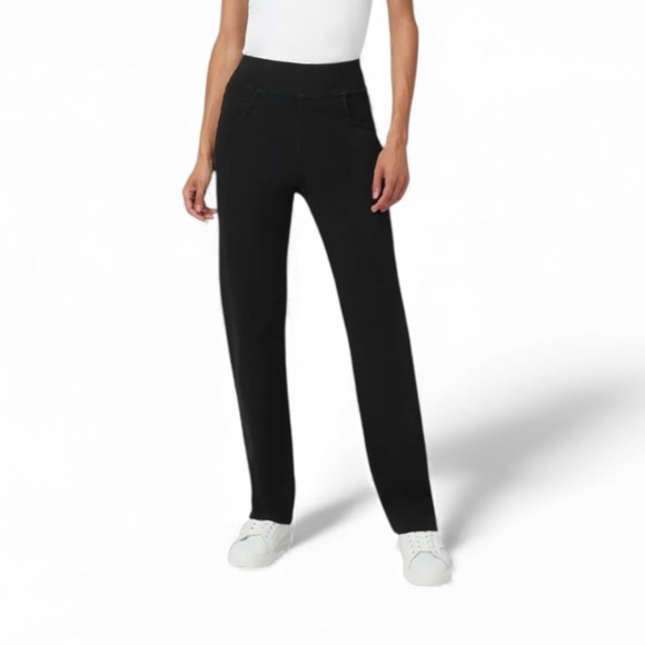 HUE Denim - HUE Black straight leg high waisted size M